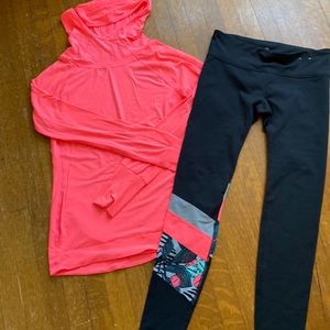 GapFit leggings and light weight hoodie